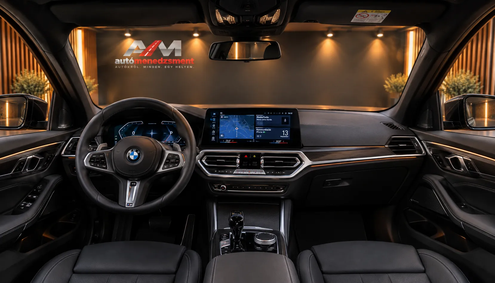 Digitális autóbemutatás: BMW-műszerfal egy koncepcionális AM stúdiókörnyezetben